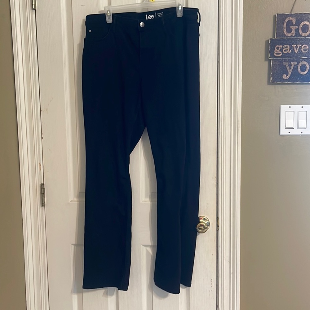 Black Lee bootcut jeans